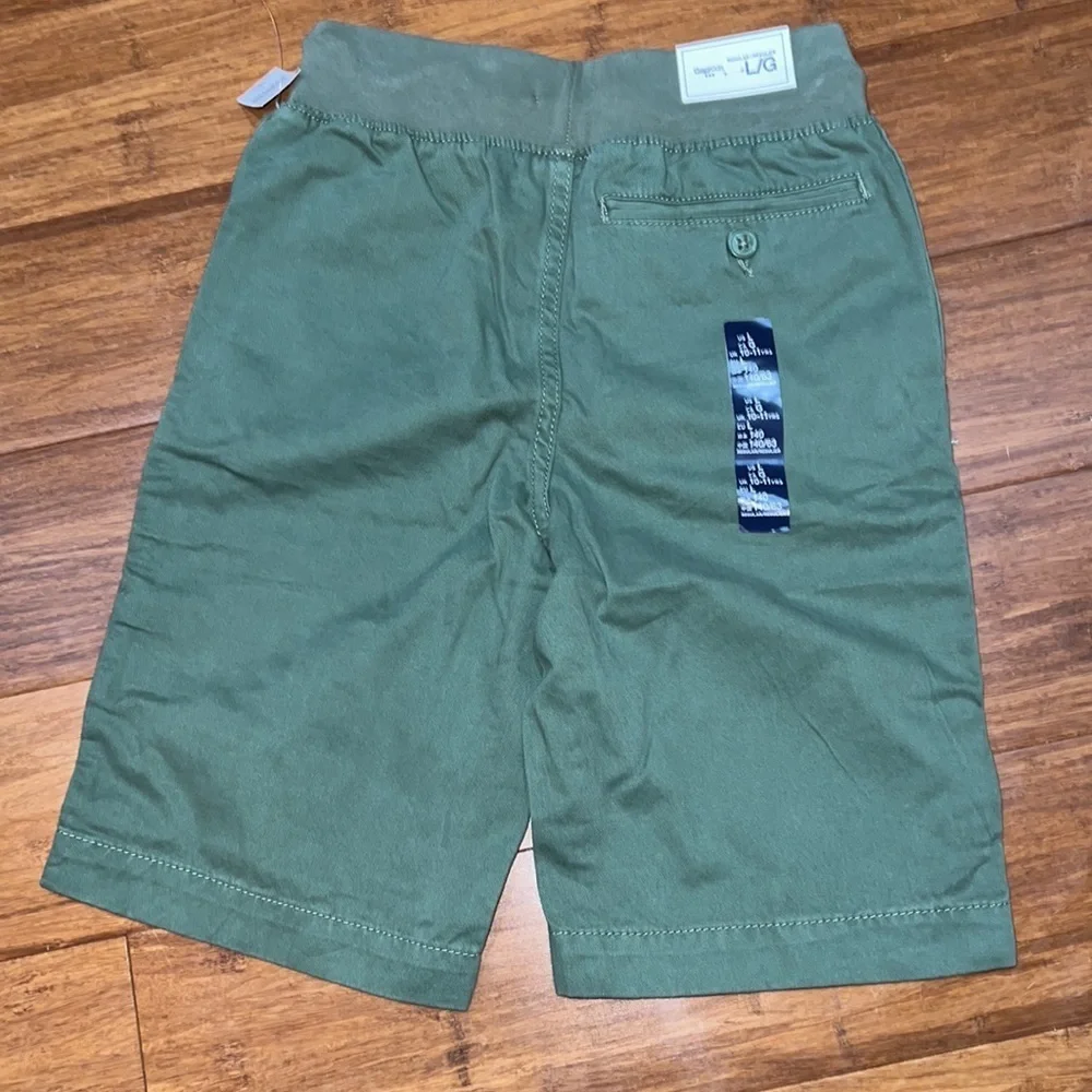 Gap kids boys olive pull on shorts with elastic waist size large (10-11) NWT